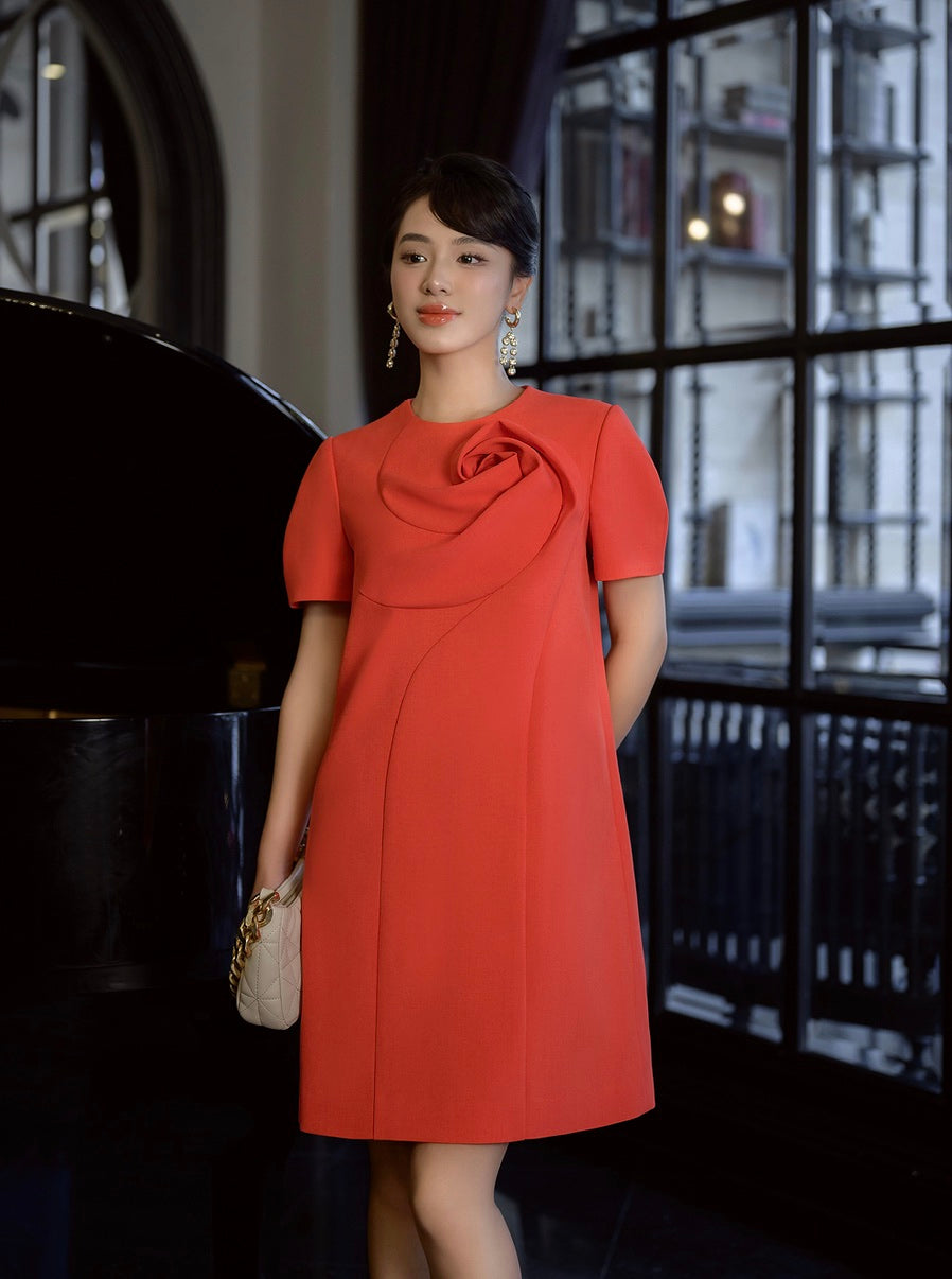 JESSICA ORGANGE SHIFT DRESS