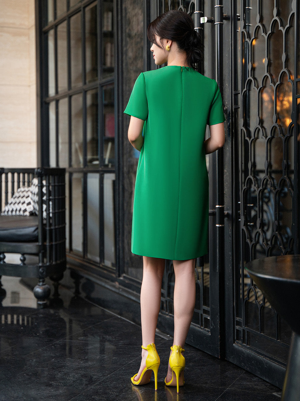 GIGI GREEN SHIFT DRESS
