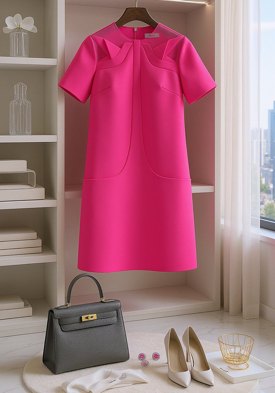 GIGI PINK SHIFT DRESS