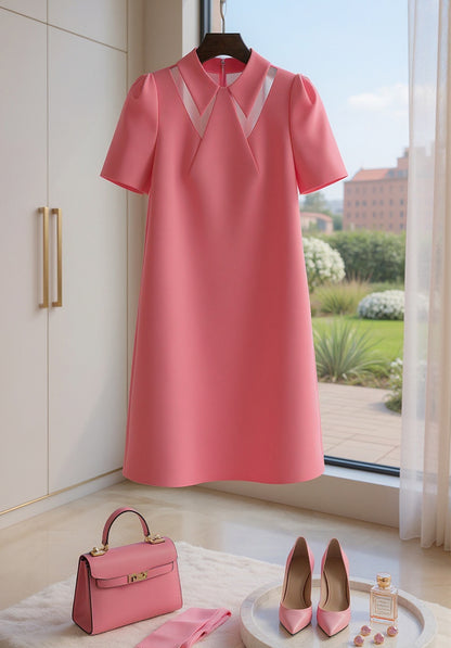IRIS PINK SHIFT DRESS