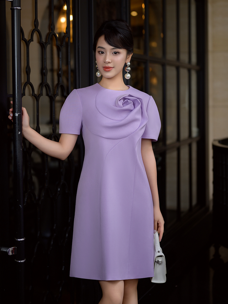 JESSICA PURPLE SHIFT DRESS