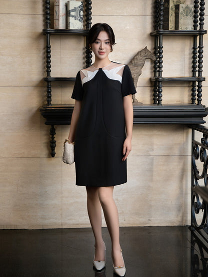 GIGI BLACK SHIFT DRESS
