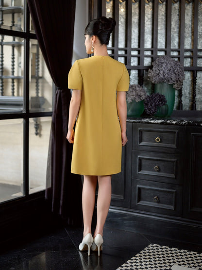 JESSICA YELLOW SHIFT DRESS