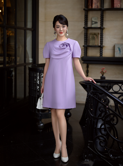 JESSICA PURPLE SHIFT DRESS