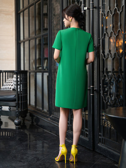 GIGI GREEN SHIFT DRESS