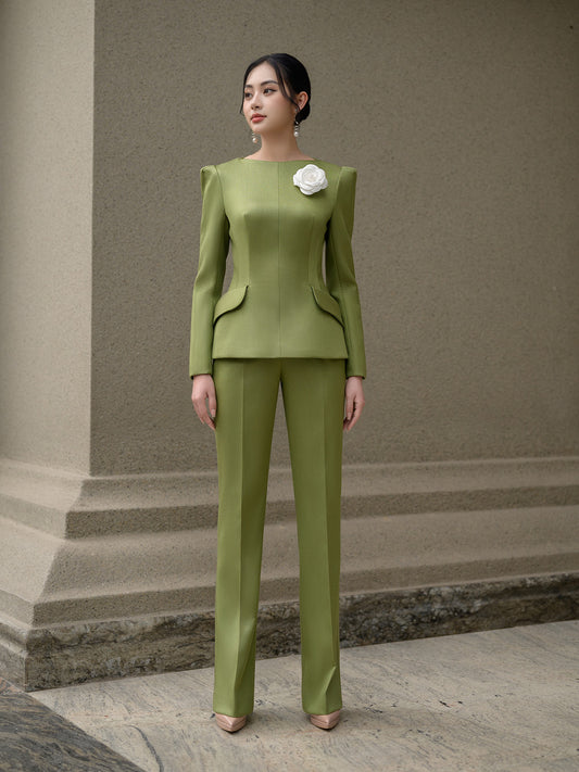 AMELIA OLIVE TAILORED SUIT