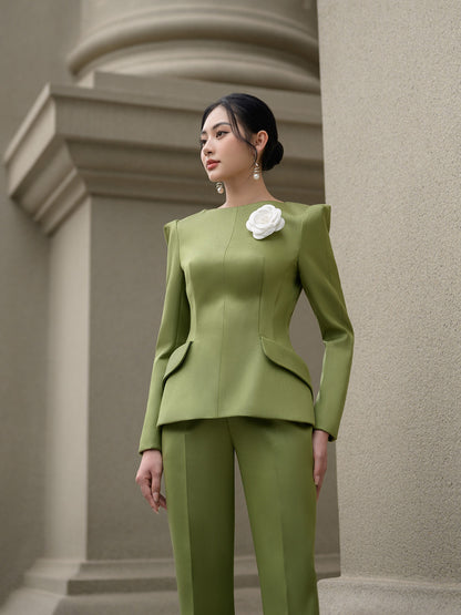 AMELIA OLIVE TAILORED SUIT
